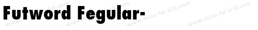 Futword Fegular字体转换